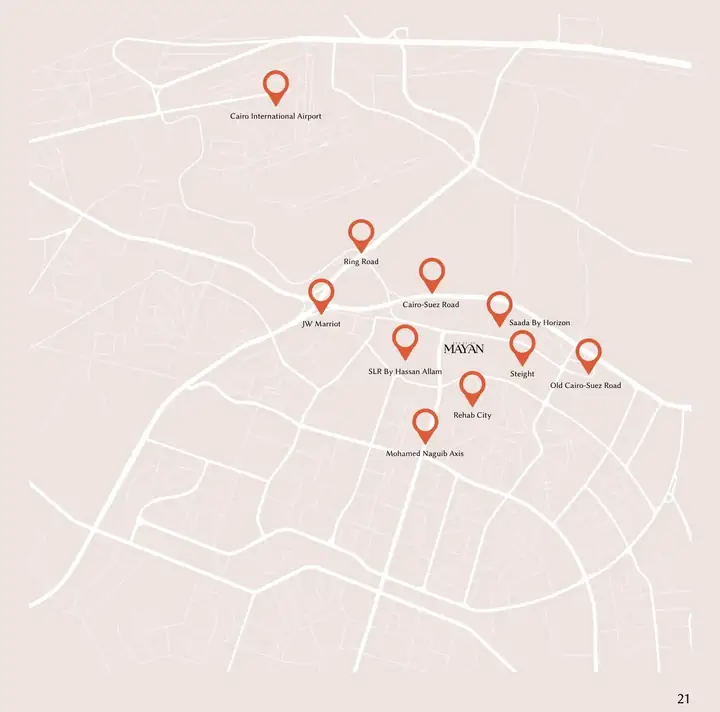 الموقع — مايان القاهرة الجديدة